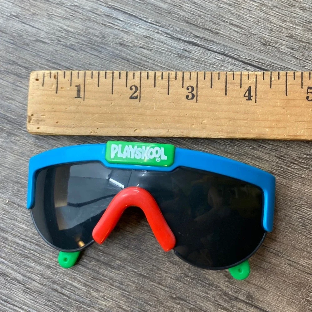 Vintage Playskool Kids Sunglasses 90s Retro‎ Color Block Shield Shades RARE FIND